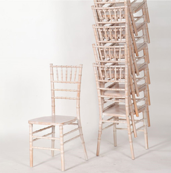 Bespoke Limewash UK Style Wooden Chiavari Chair for Indoor or Outdoor Parties or Events SL-W1863BKCC