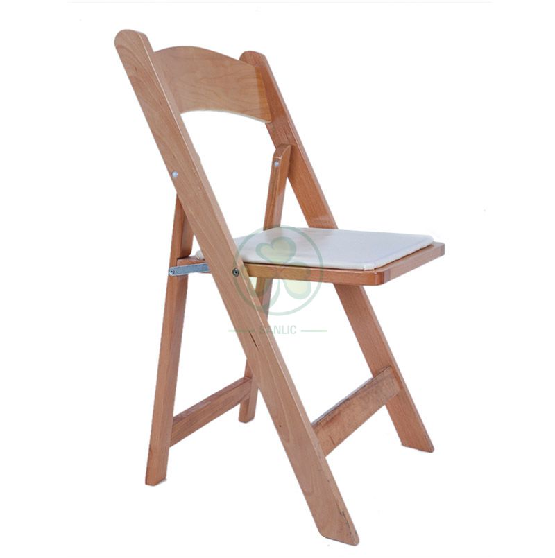 Brown Wooden Folding Chair