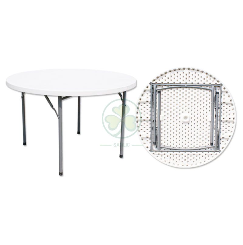 4FT Plastic Round Folding Table