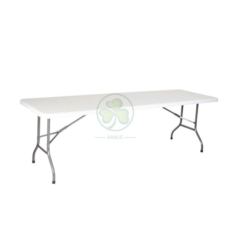 8FT Rectangular Fold-In-Half Table