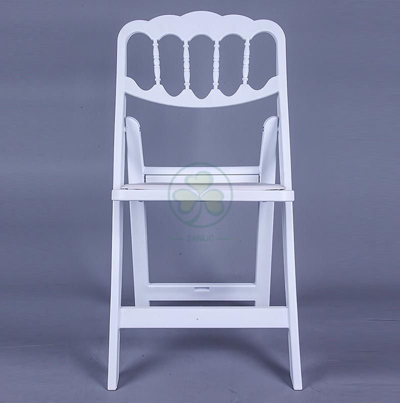 Wholesale Resin Folding Napoleon Chair for Outdoor or Indoor Weddings Parties and Events  SL-R2005RNFC