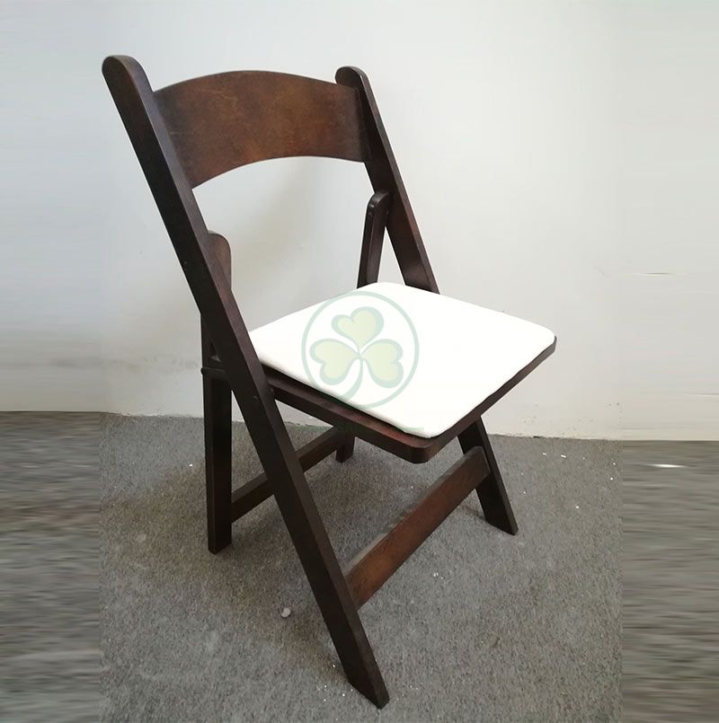 Brown Wooden Folding Chair