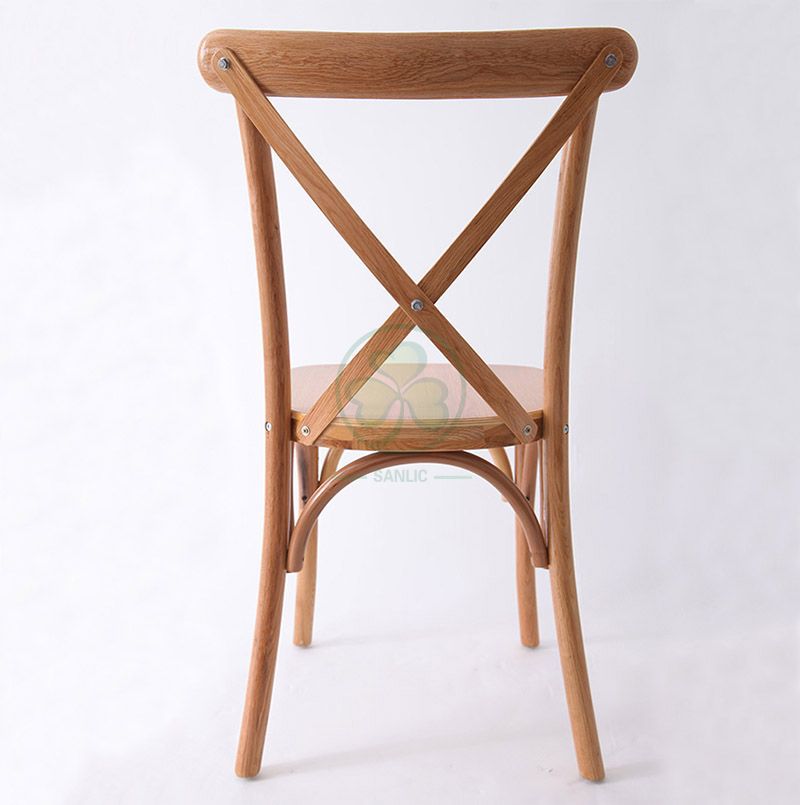 Wholesale Natural Color Wooden Cross Back Chair   SL-W1801RGXB