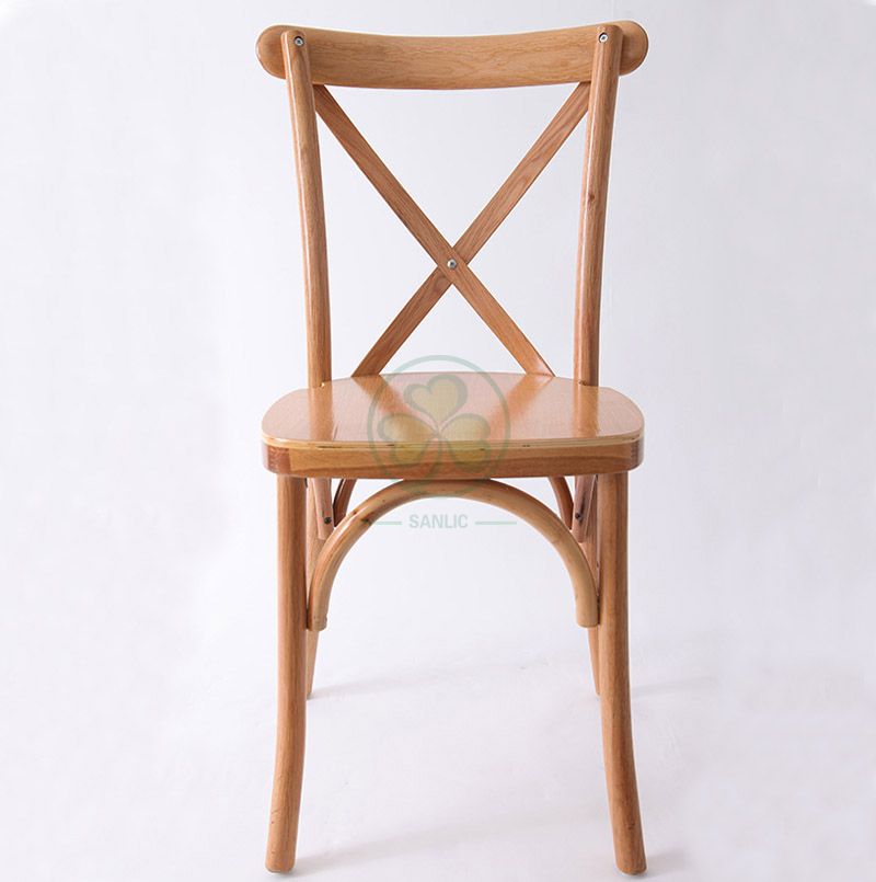 Wholesale Natural Color Wooden Cross Back Chair   SL-W1801RGXB