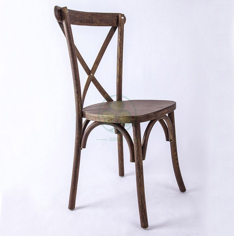 Hot Sale Antique Oak Cross Back Chairs   SL-W1803RGXB