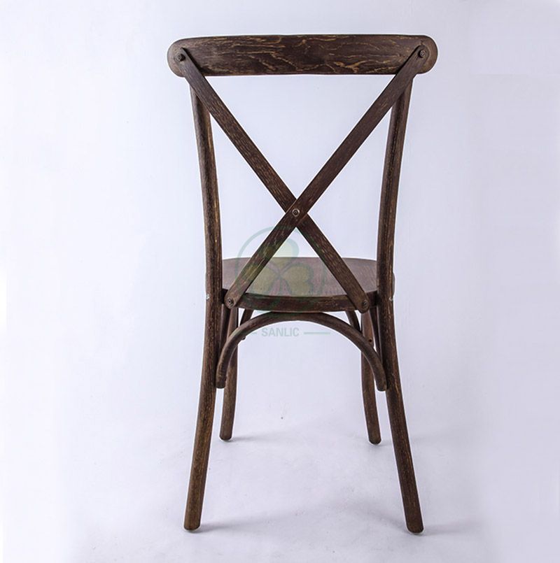 Hot Sale Antique Oak Cross Back Chairs   SL-W1803RGXB