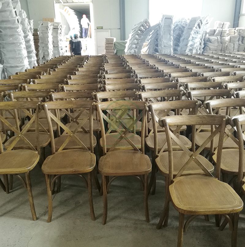 Wholesale Stackable Wedding Crossback Chairs SL-W1816RGXB