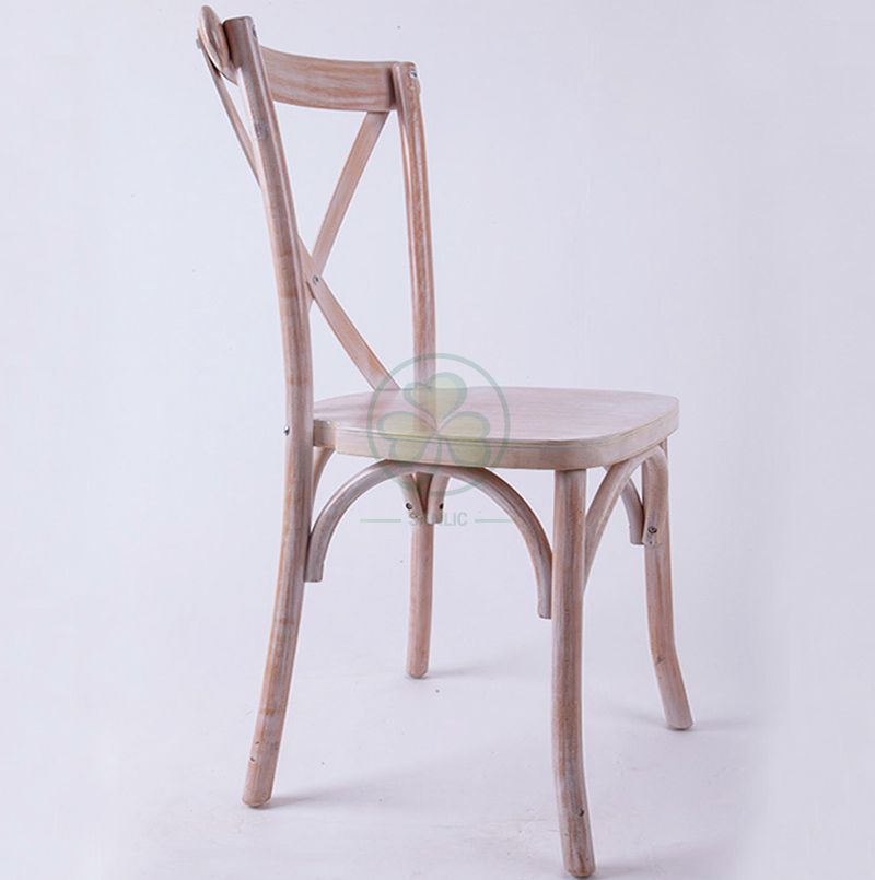 Classic Limewash Crossback Chairs for Event Rentals   SL-W1810RGXB