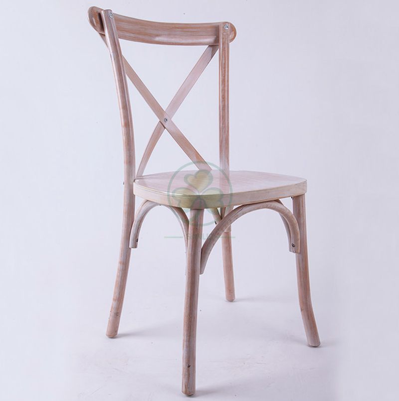 Classic Limewash Crossback Chairs for Event Rentals   SL-W1810RGXB