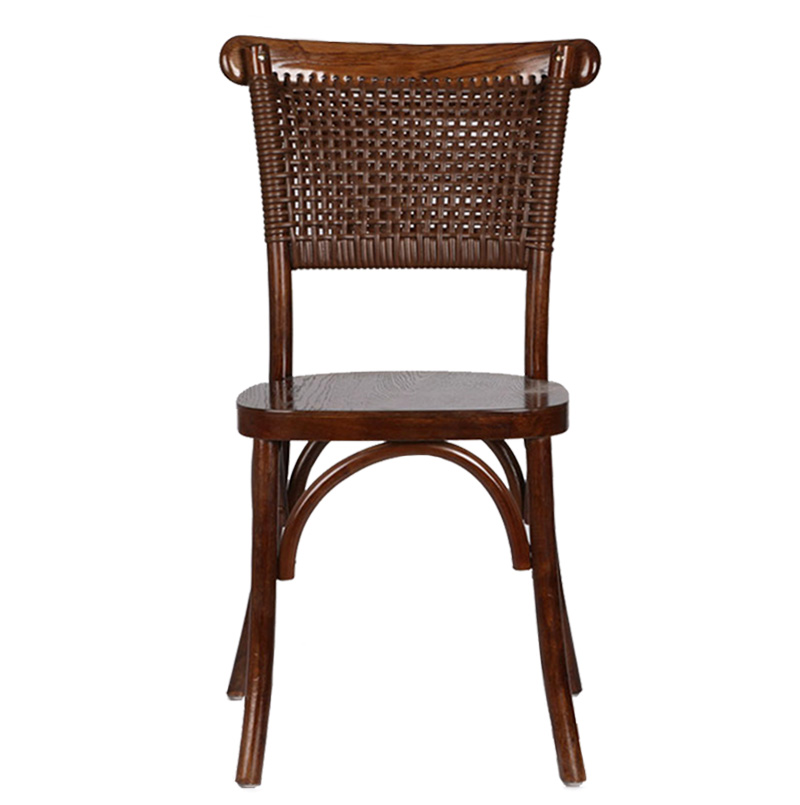 Wooden Rattan Back Chair