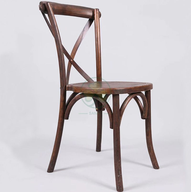 Wholesale Stackable Elmwood X Back Event Chair   SL-W1809RGXB