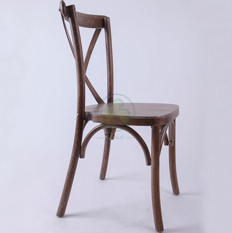 Morden Stacking Oak Crossback Dining Chairs   SL-W1821RGXB