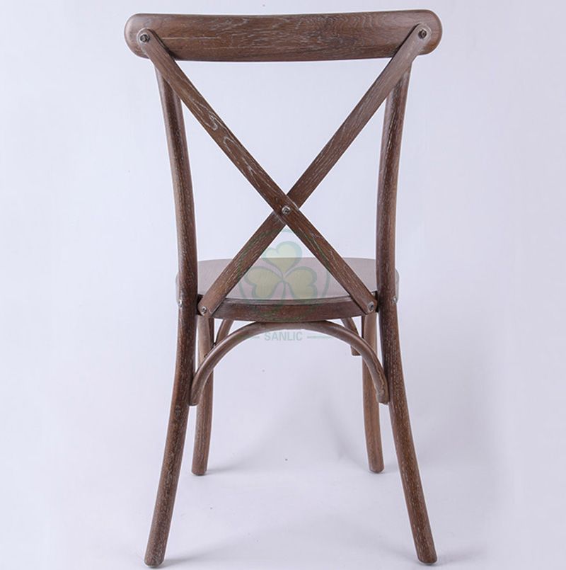 Morden Stacking Oak Crossback Dining Chairs   SL-W1821RGXB