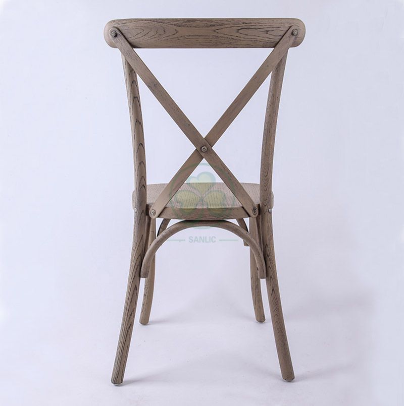 Bespoke Event Oak Wood Farmhouse Crossback Chair   SL-W1824RGXB