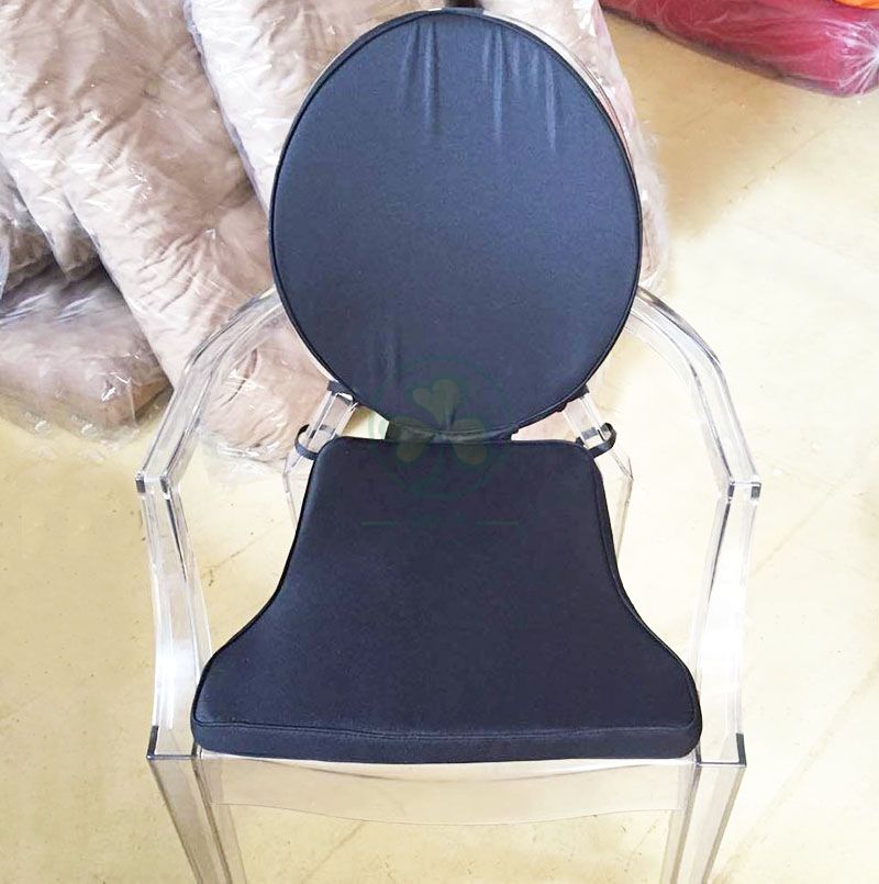 Customized Soft Seat Cushion and Back Cushion for Resin Ghost Chairs SL-F1908SUCC