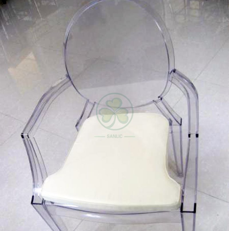 Customized Soft Seat Cushion and Back Cushion for Resin Ghost Chairs SL-F1908SUCC
