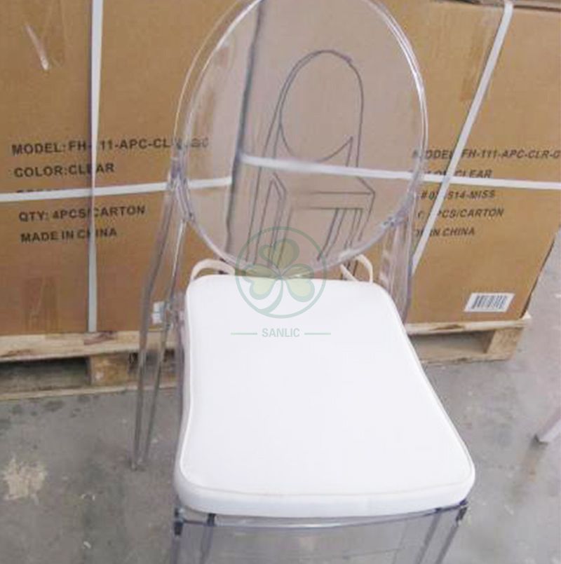 Customized Soft Seat Cushion and Back Cushion for Resin Ghost Chairs SL-F1908SUCC