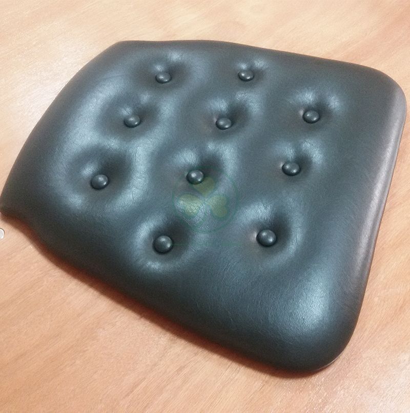 Wholesale Customized Hard PU Buttoned Chair Cushion with Velcros  SL-F1920HPBV