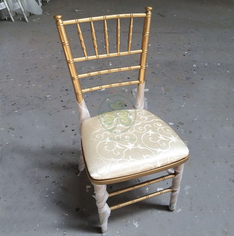 Customized Hard Jacquard Chiavari Chair Cushion with Velcros  SL-F1924HJCV