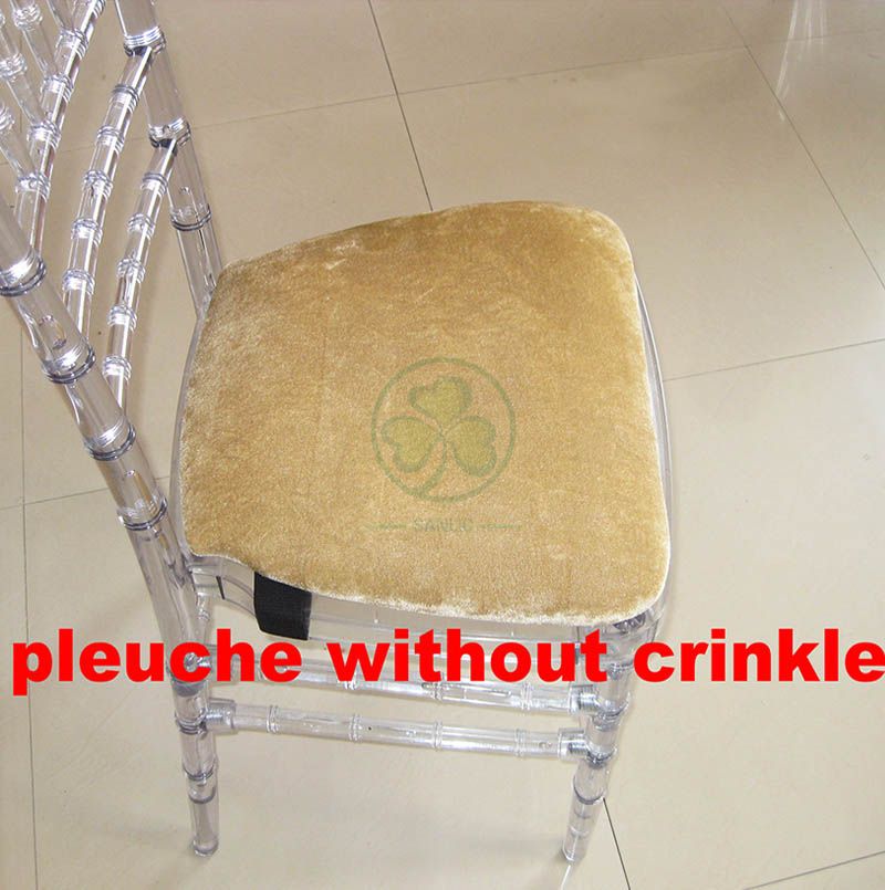 Bespoke Hard Pleuche Chair Cushion with Buckle SL-F1925HPCB