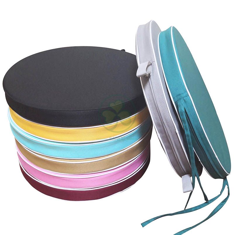 Polyester Round Soft Pad with Ties for Event Rentals  SL-F1905SUCT-R