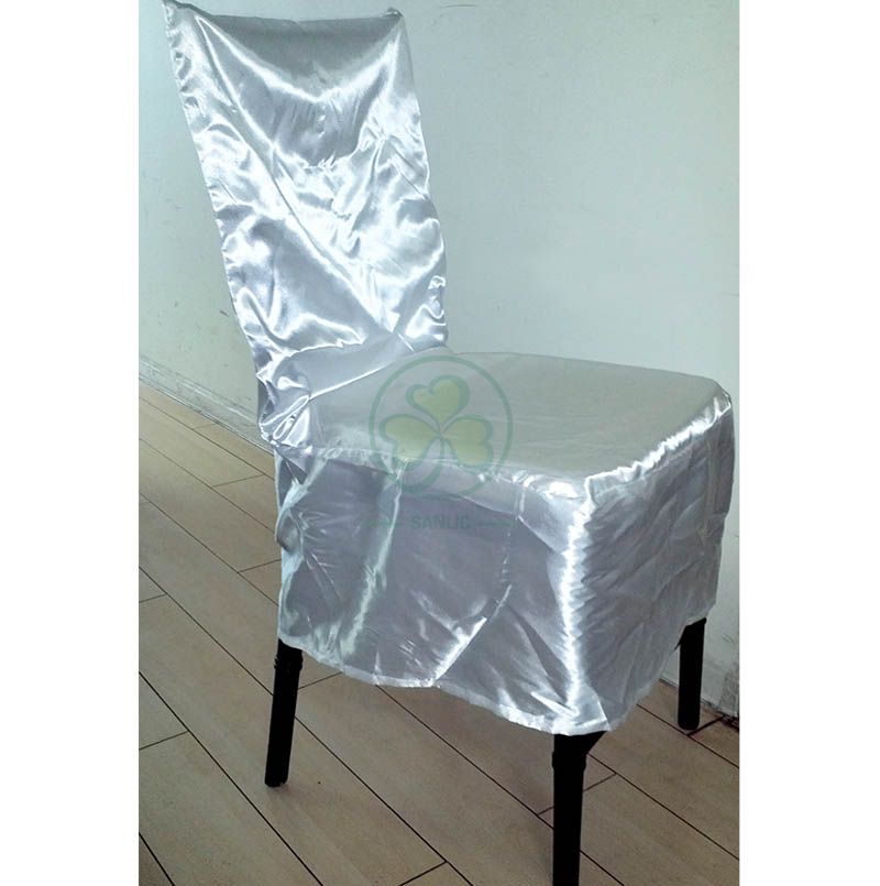 Event Hire Dining Chair Dust Cover by Satin SL-F1938CDCS