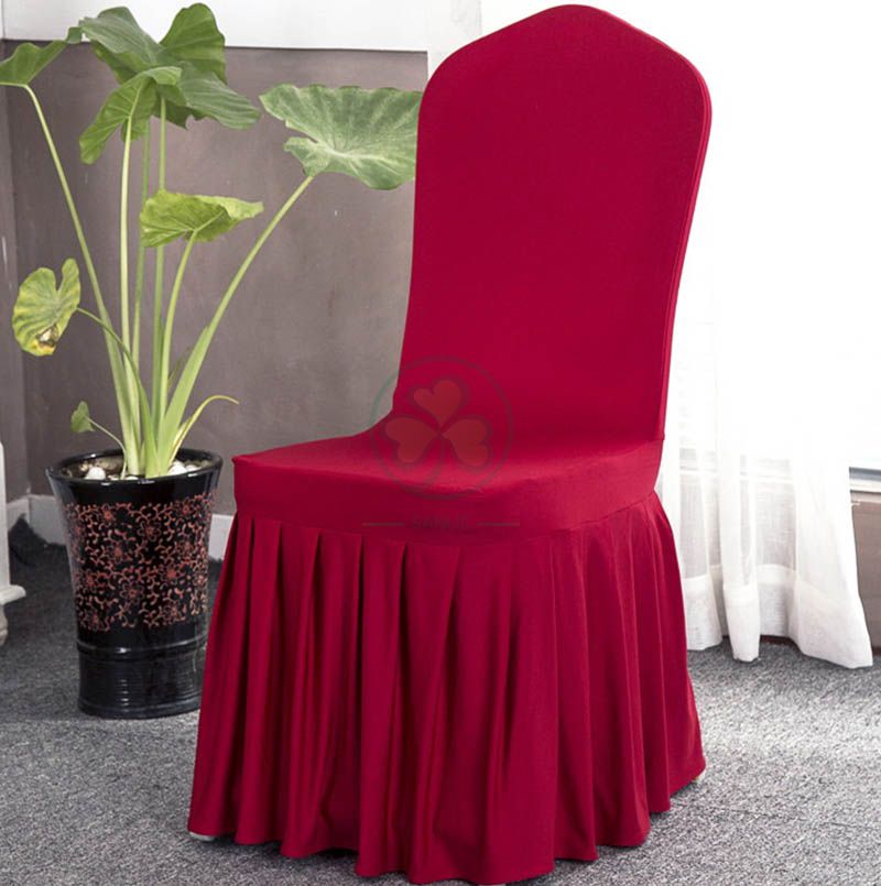 Popular Universal Wedding Skirting Decoration Banquet Chair Cover SL-F1946SUCC