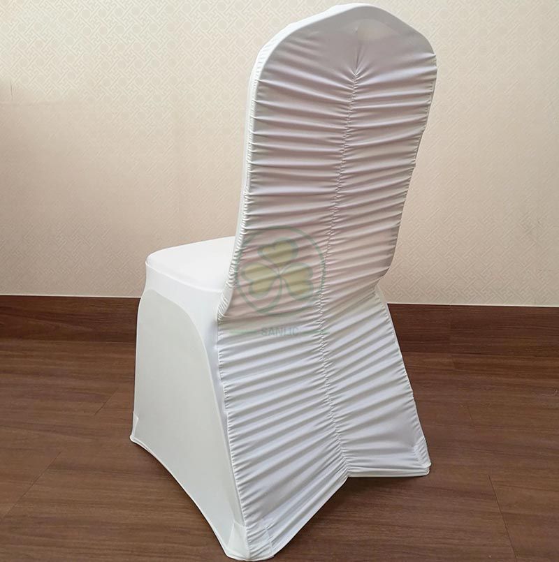 Hot Selling Hotel Ruched Spandex Banquet Chair Covers SL-F1952RSBC