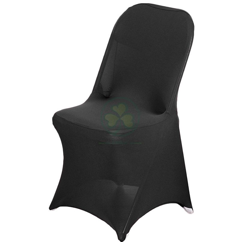 Shop Spandex Stretch Folding Chair Cover Fits Metal or Samsonite Black SL-F1964SSFC