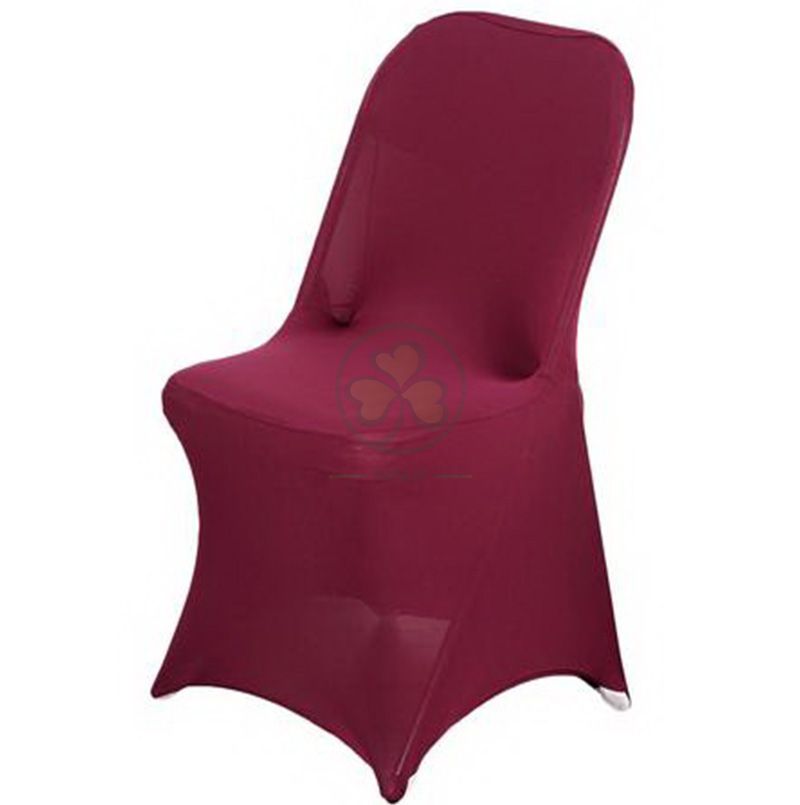 Direct Factory Stretchy Spandex Fitted Folding Chair Cover Red SL-F1965SSFC