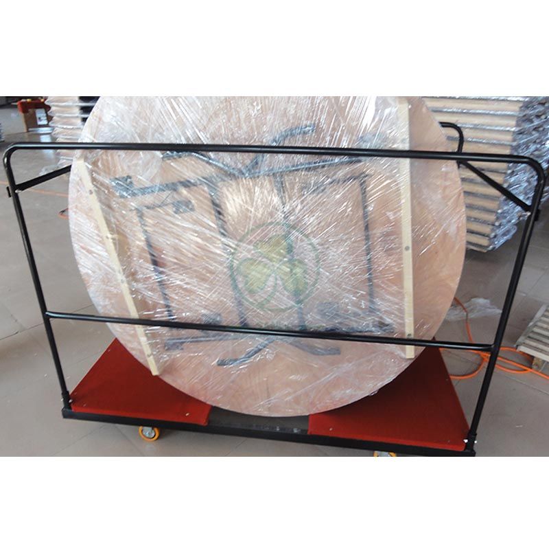 Wholesale Folding Table Trolley Round Table Storage Carts SL-M5703RTSC