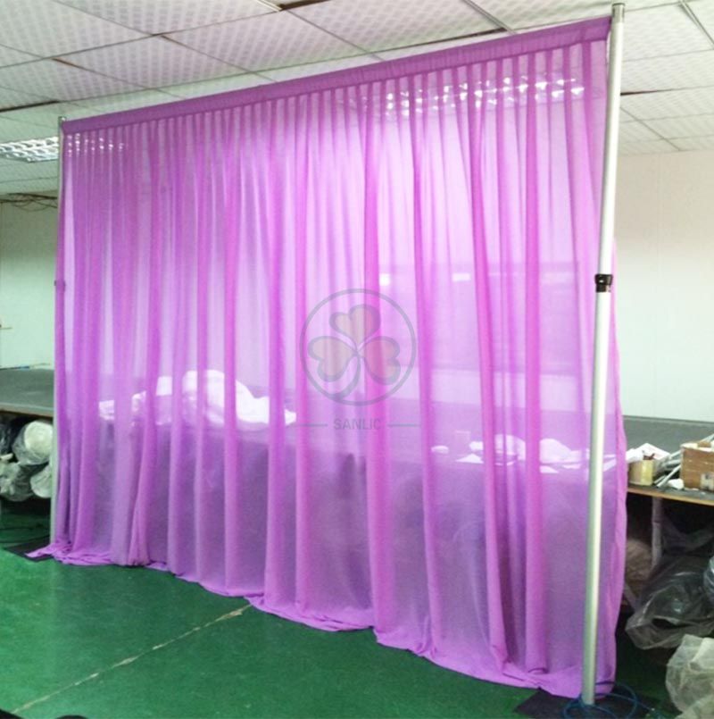 Wholesale Transparent Chiffon Backdrop Drapes and Fabrics SL-F1983TCBD