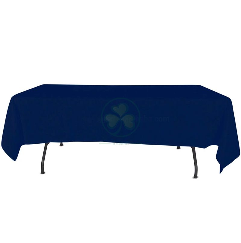 Wholesale Black Washable Polyester Outdoor Tablecloths for Rectangular Tables  SL-F1988PRTC