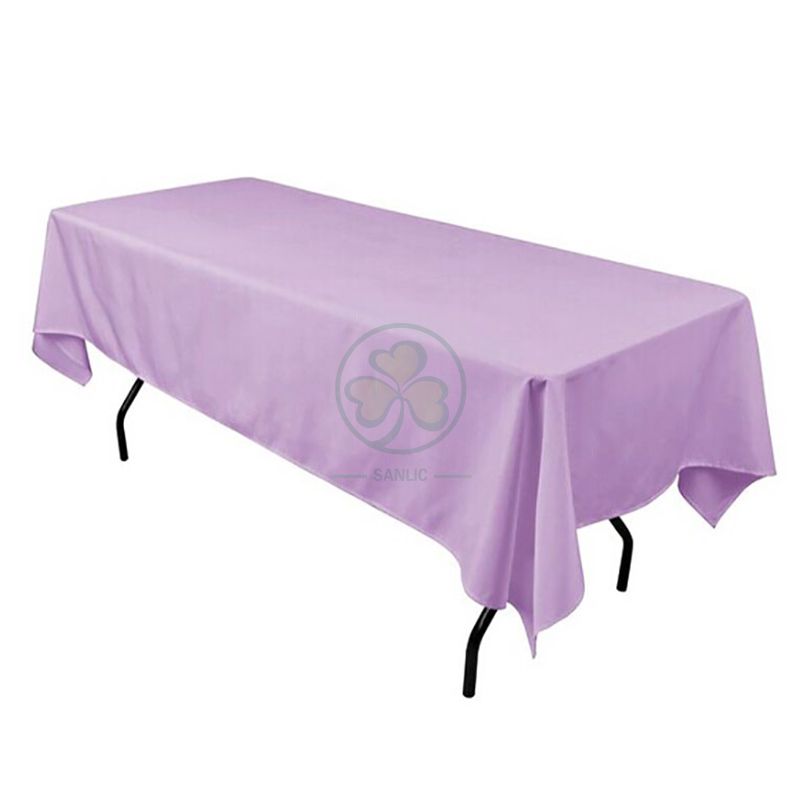 Wholesale Black Washable Polyester Outdoor Tablecloths for Rectangular Tables  SL-F1988PRTC