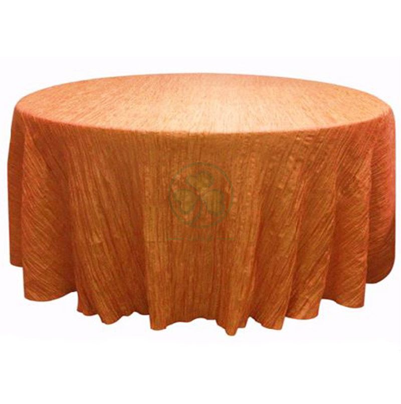 Linen Tablecloth Crushed Crinkle Taffeta Tablecloth SL-F1991CTTC