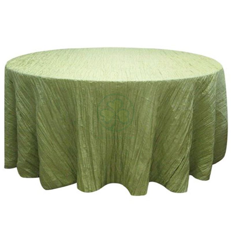Linen Tablecloth Crushed Crinkle Taffeta Tablecloth SL-F1991CTTC