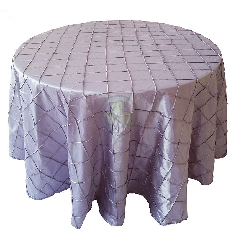 Fancy Garden Pintuck Taffeta Dining Tablecloth Table Cover SL-F1992CTTC