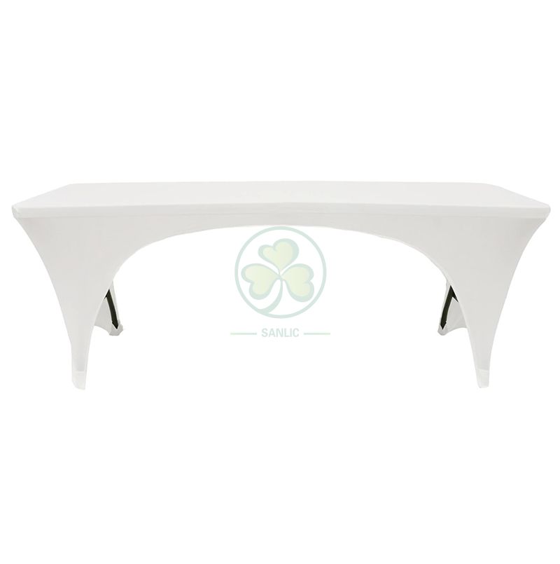 Custom Stretch Spandex Open Sides Rectangular Table Cover SL-F2003SORT