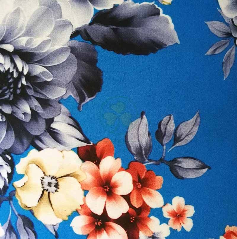 Fancy Tablecloths with Big Brightly Colored Flowers SL-F2026FTBF