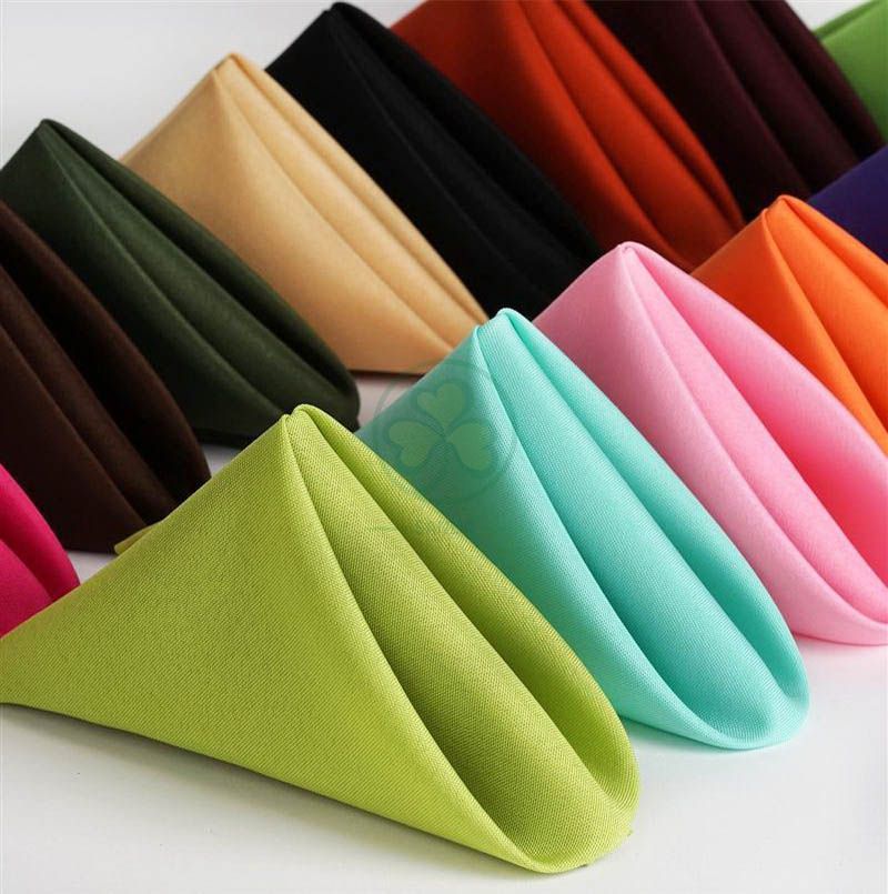 Custom Elegant Cheap Polyester Fabric Dinner Napkins SL-F2046PFDN