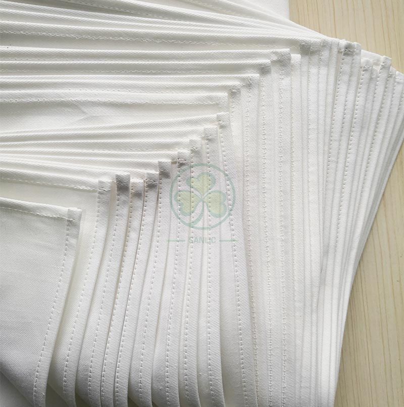Wholesale Soft Premium Quality Cotton Dinner Napkins White Cloth Napkins Durable Hotel Quality Pre-washed SL-F2054QCTN