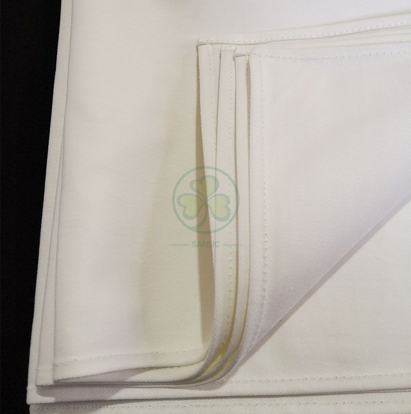 Wholesale Soft Premium Quality Cotton Dinner Napkins White Cloth Napkins Durable Hotel Quality Pre-washed SL-F2054QCTN