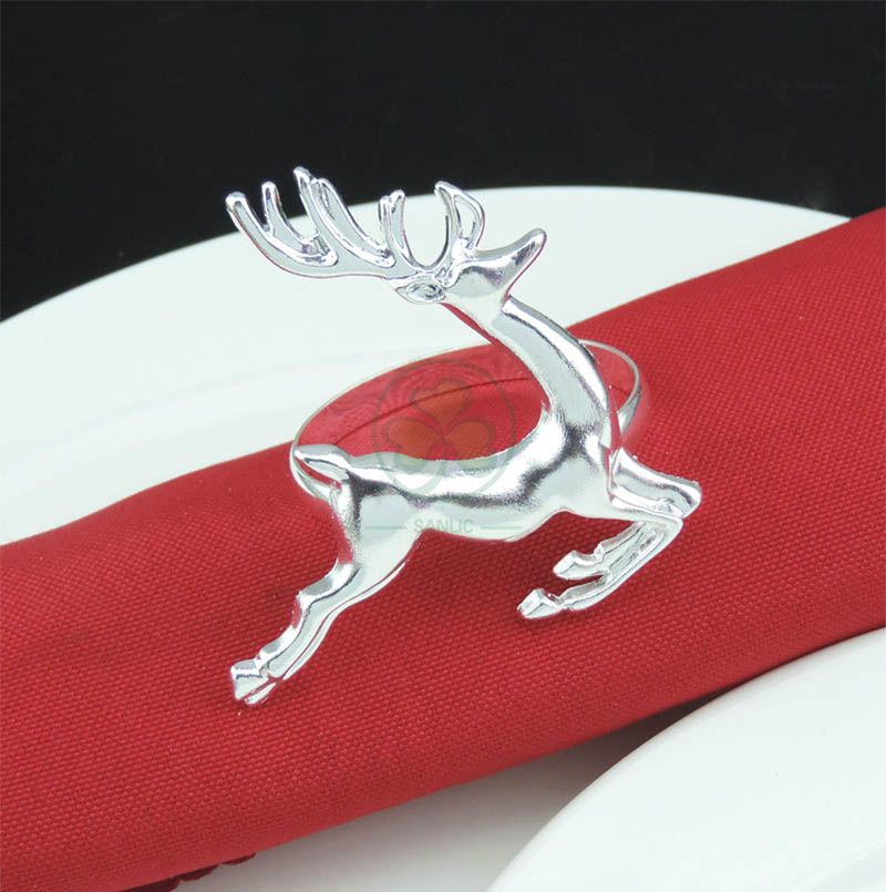 New Christmas Wreath Napkin Rings Christmas Napkin Holder Rings for Christmas Holiday Party Dinner Wedding Banquet Dinning Table Settings Decoration SL-M2064CWNR