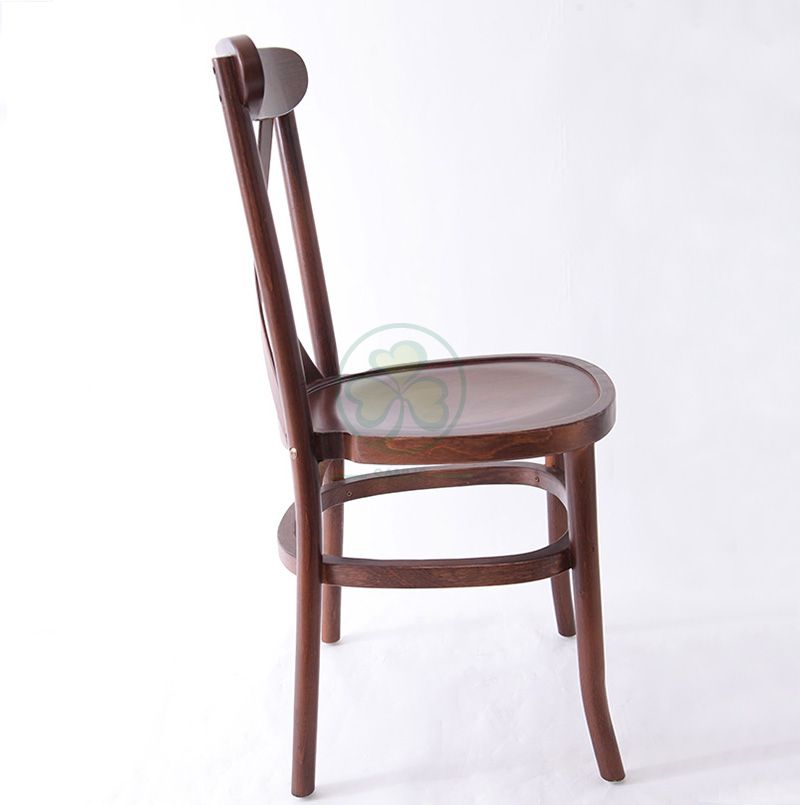 Popular Wooden Tuscan Crossback Dining Chairs for Weddings Parties and Various Events SL-W1834WTCB