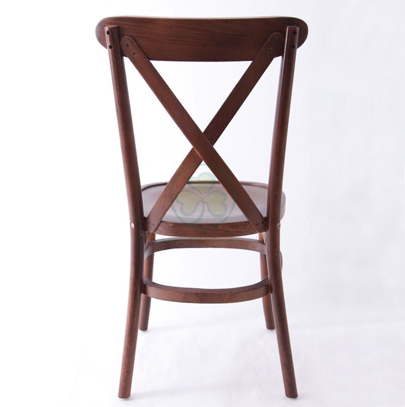 Popular Wooden Tuscan Crossback Dining Chairs for Weddings Parties and Various Events SL-W1834WTCB