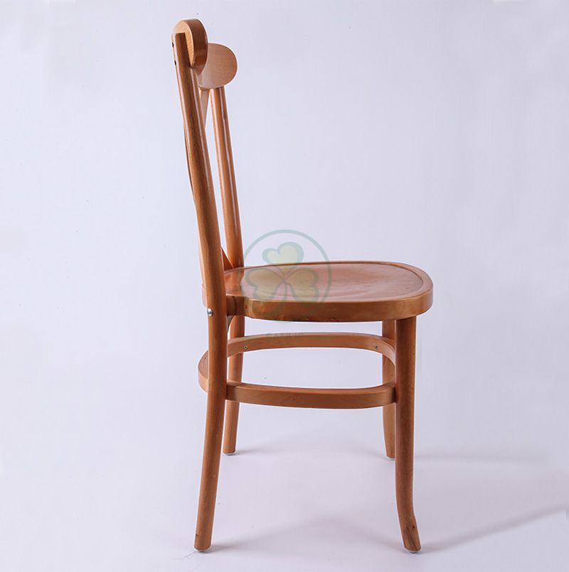 Hot Sale Natural Wooden Tuscan X-Back Dining Chairs  SL-W1835NWTC