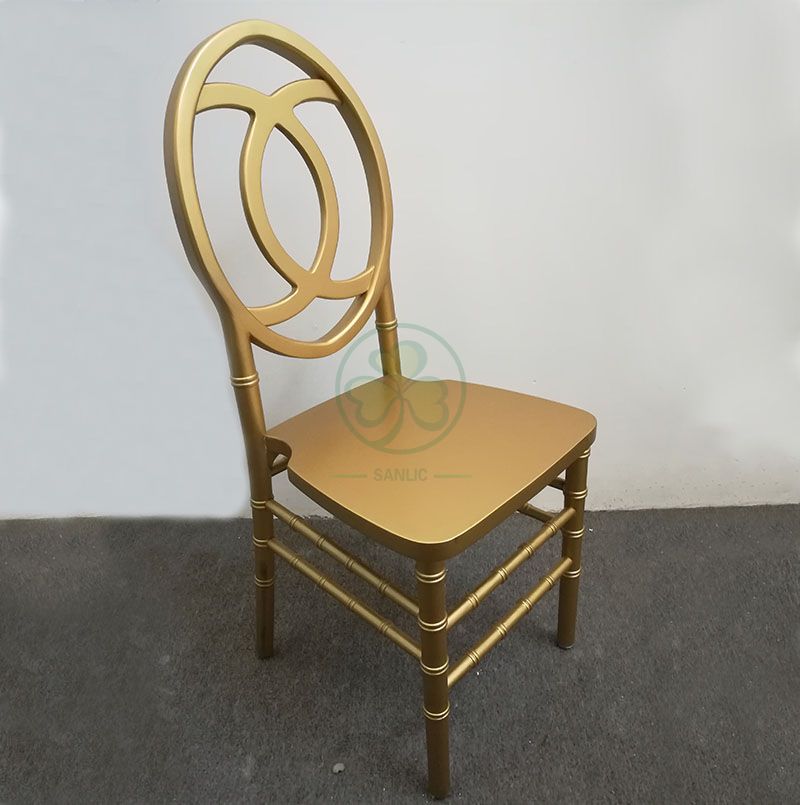 Gold Wooden Phoenix Chair with Fish-Shaped Chair Back SL-W1842WPFB