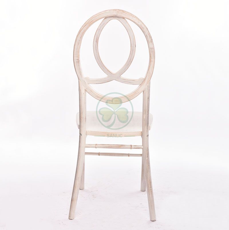 Hot Sale Limewash Wooden Phoenix Chair Fish-Shaped Back SL-W1847LWPC