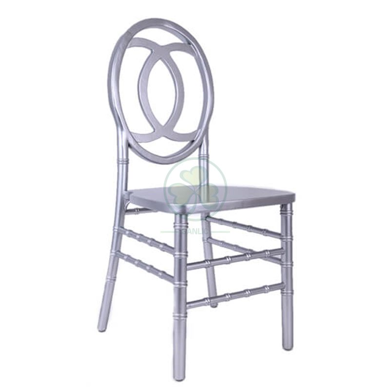 Direct Factory Silver Wooden Phoenix Chair Double C Back for Banquets Weddings and Events  SL-W1850SWPC