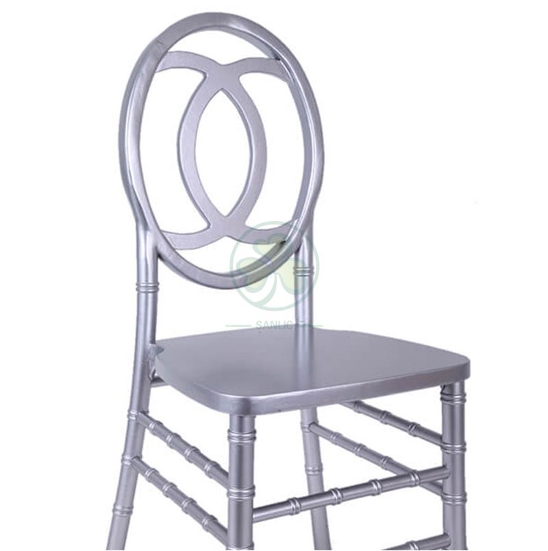 Direct Factory Silver Wooden Phoenix Chair Double C Back for Banquets Weddings and Events  SL-W1850SWPC